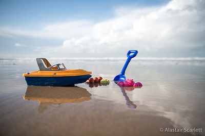 Discarded children's toys